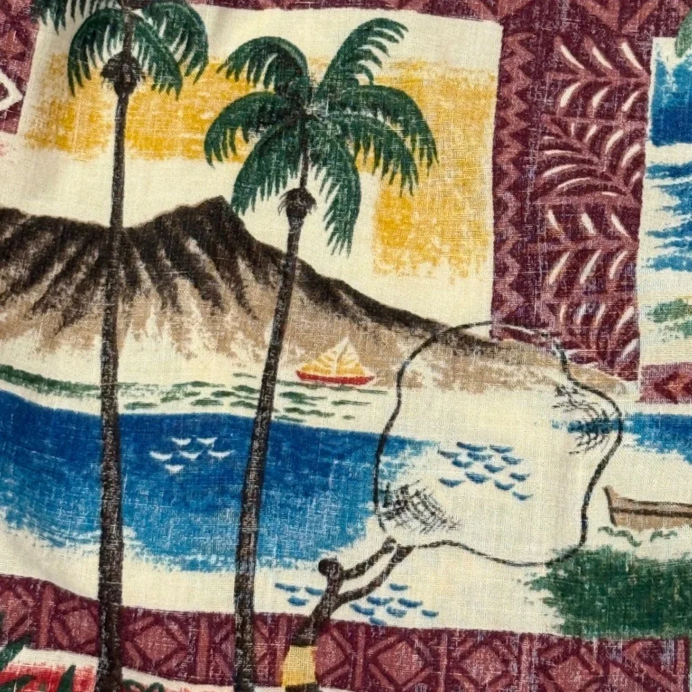 Reyn Spooner Shorts XL Mele Kalikimaka Christmas Santa Hawaiian Tropical Resort